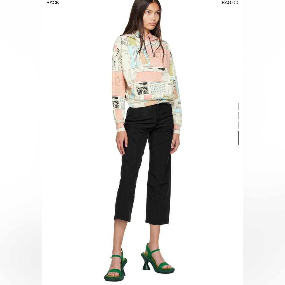 Eckhaus Latta Black Zip Trousers